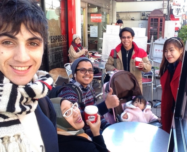with friends