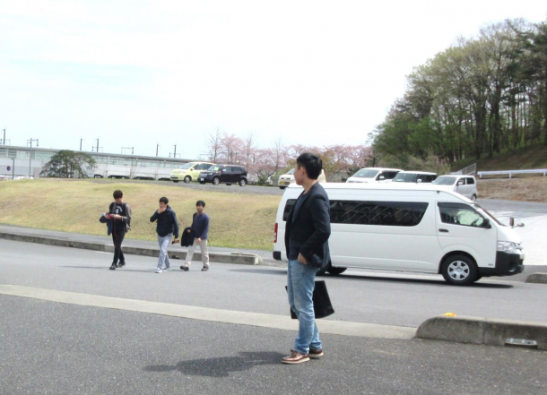 バス降車