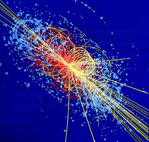 ヒッグス粒子崩壊シミュレーション ©CERN