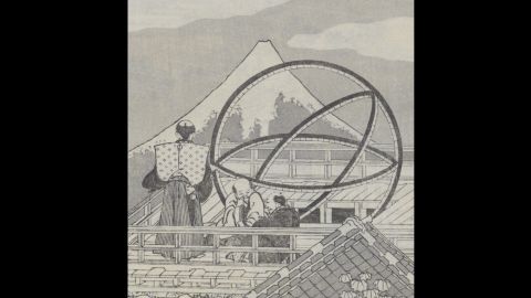 高精細デジタルアーカイブ化した、葛飾北斎『富嶽百景』の一場面 協力・底本提供 浦上蒼穹堂 制作・著作 凸版印刷株式会社