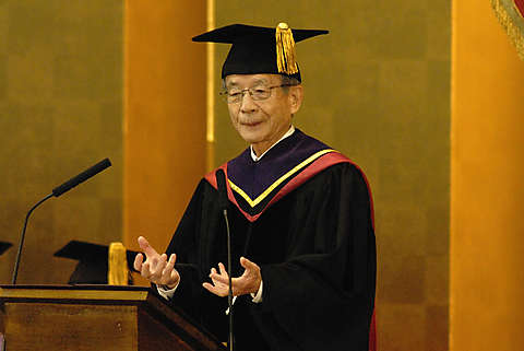 大学院合同入学式野中郁次郎氏