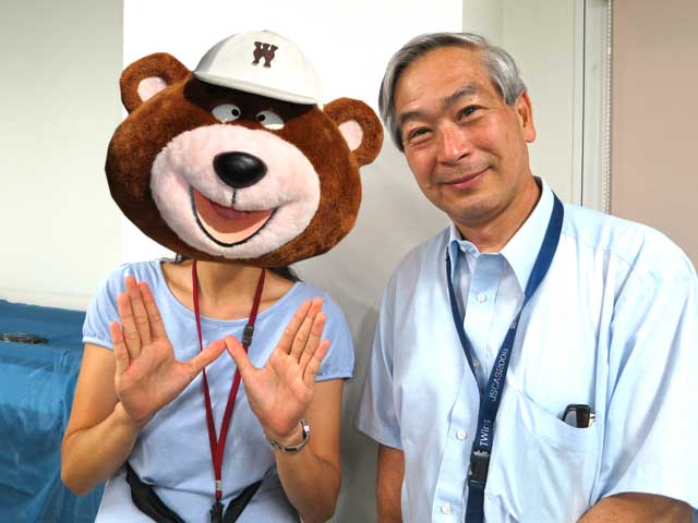 梅津教授と記念撮影