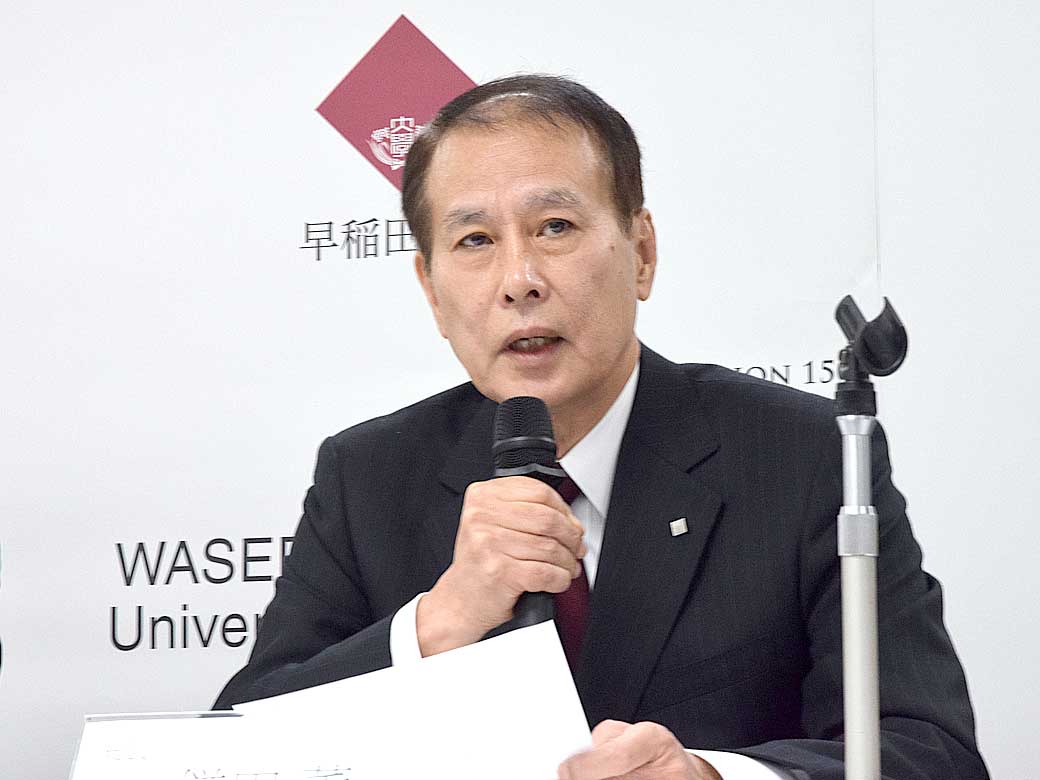 鎌田総長より入試改革の理念と方向性を伝えました。