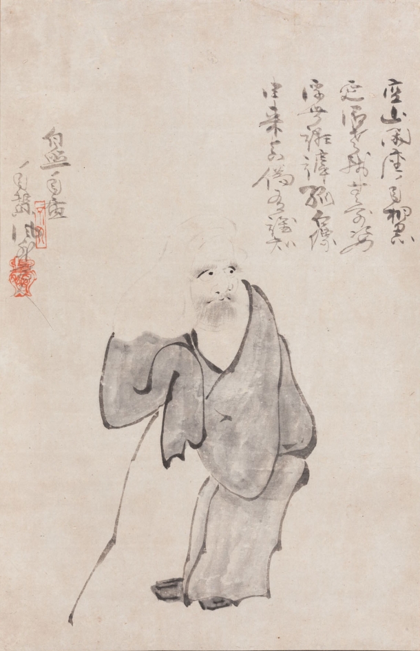 「風外自画像」風外慧薫 江戸時代