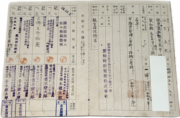 職業能力申告手帳