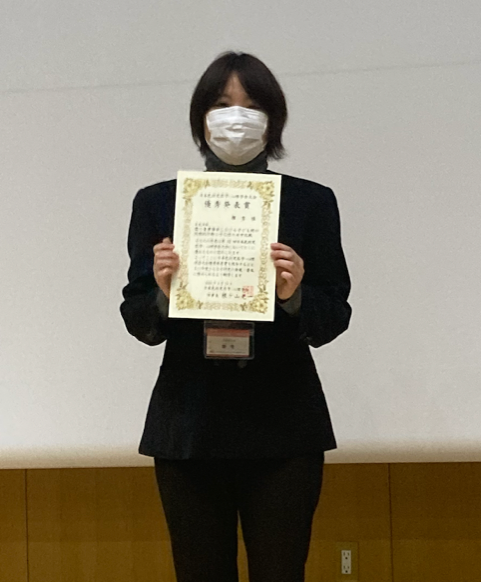 優秀発表賞を受賞した韓さん(人間科学研究科博士後期課程2年)