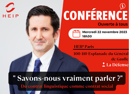 Professor Detey was a Guest Speaker at the Hautes Etudes Internationales & Politiques HEIC – at the La Defense campus in Paris to talk about his book “Do we really know how to speak”