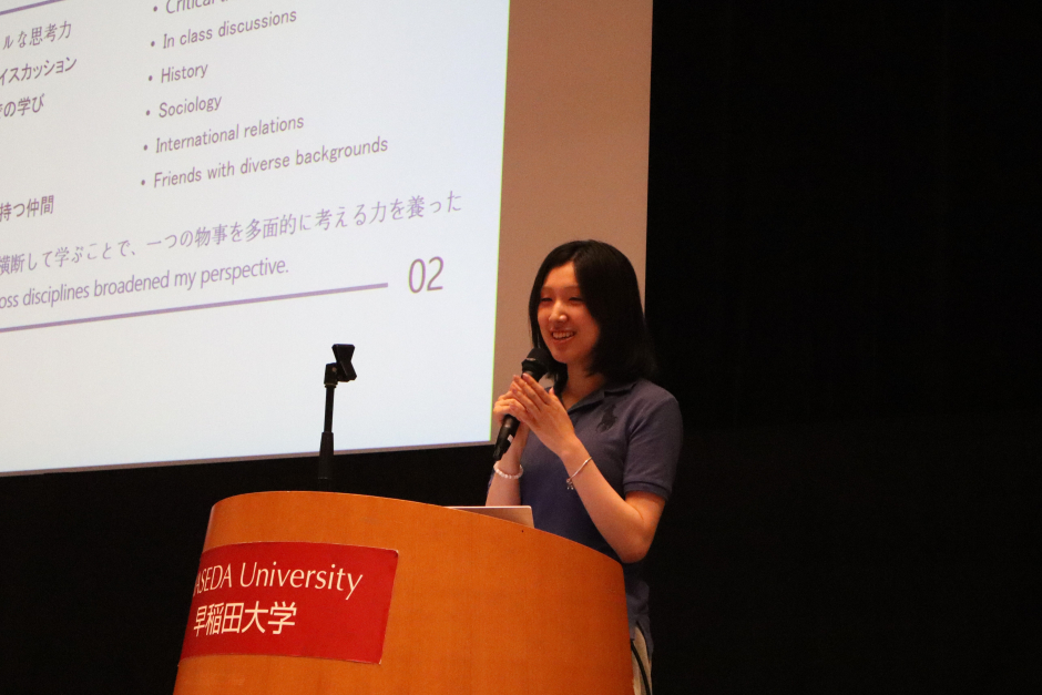 学部卒業後、留学経験を活かし就職活動を行った太田 奈那さん（2026年3月卒業）