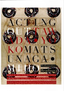 【TGU Global Japanese Studies】 An International Workshop “ACTING OUT” @ UCLA – Report –