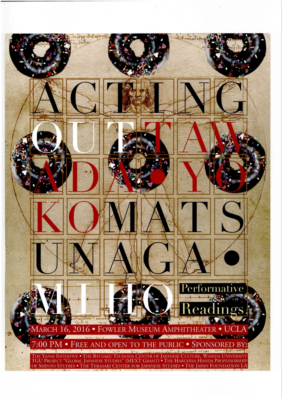 【SGU国際日本学拠点】　UCLA国際ワークショップ朗読パフォーマンス「ACTING OUT」を共催　－報告－