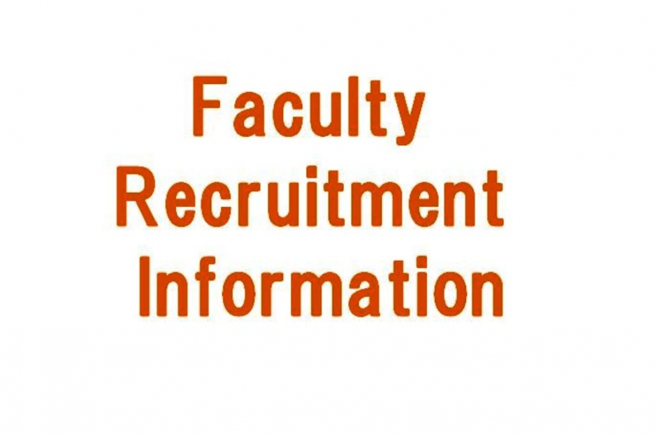 Faculty Recruitment Information: Tenure-track positions in Economics (any field)