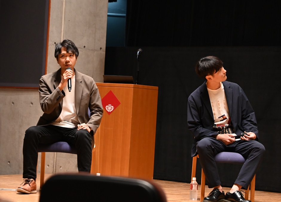 パネリストのソニー株式会社の谷口恵一朗氏とソニーグループ株式会社の松永直輝氏