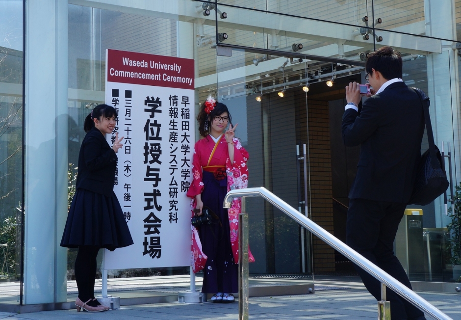 2014年度3月学位授与式および2015年度4月入学式