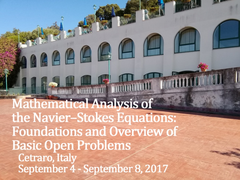 Report of Summer School “Mathematical Analysis of the Navier–Stokes Equations: Foundations and Overview of Basic Open Problems”