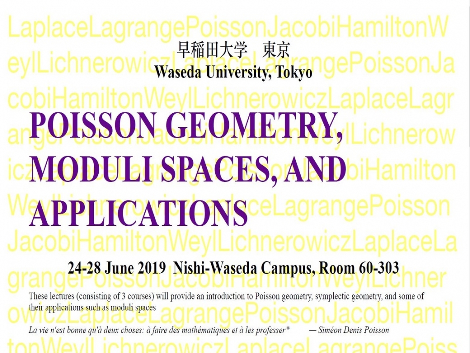 Special Lectures on “Poisson geometry, moduli spaces, and applications”