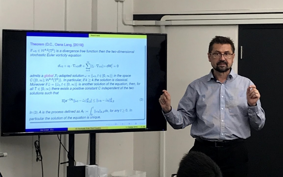 Imperial College London Prof.Dan Crisanによる特別講義開催報告