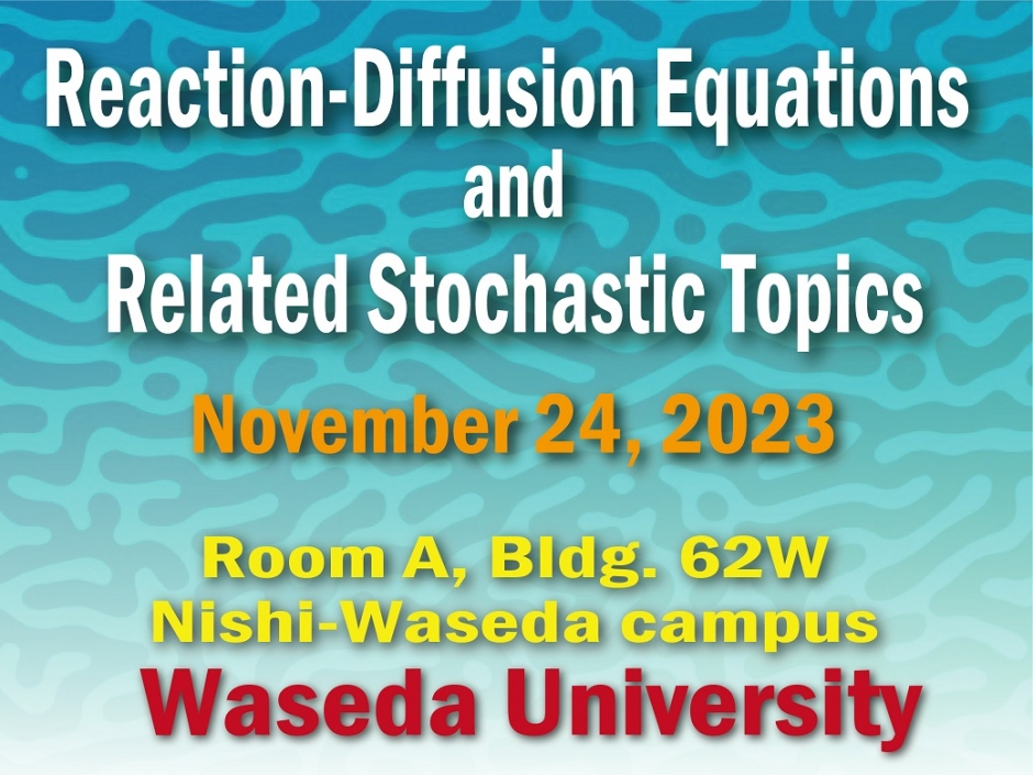 「Reaction-Diffusion Equations and Related Stochastic Topics」 開催