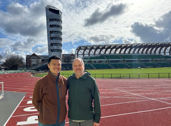 【国際交流報告】欠畑岳講師がオレゴン大学を訪問し、最先端のスポーツ科学研究を視察