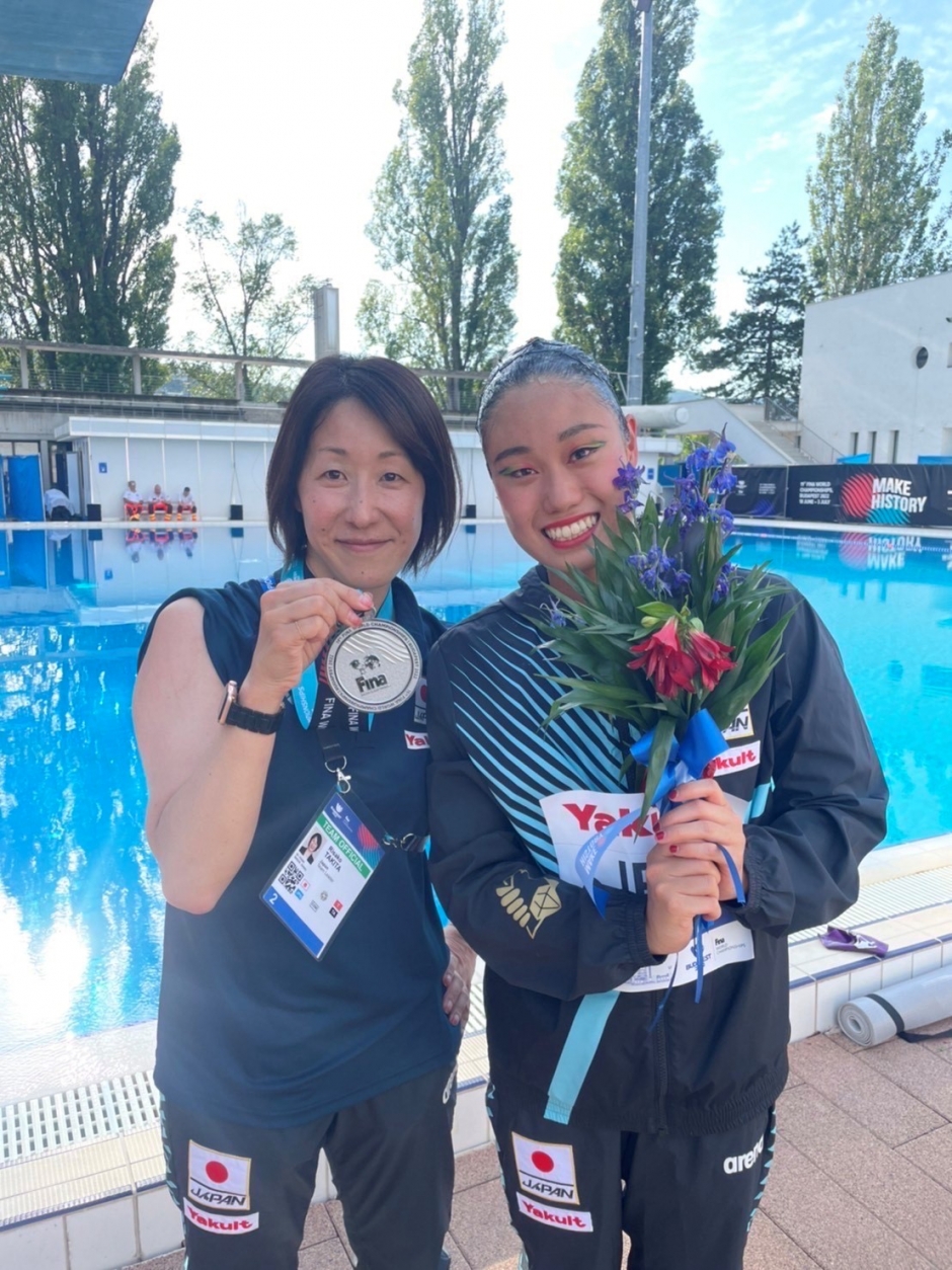 吉田理恵さん（早稲田大学スポーツ科学部4年）が世界水泳2022アーティスティックスイミングで２つの銀メダルを獲得