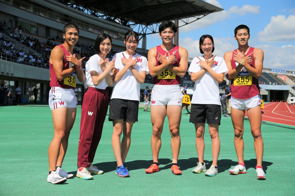 日本インカレ 競走部が躍動 400m障害男女v 男子4 100ｍリレー連覇 早稲田大学 競技スポーツセンター