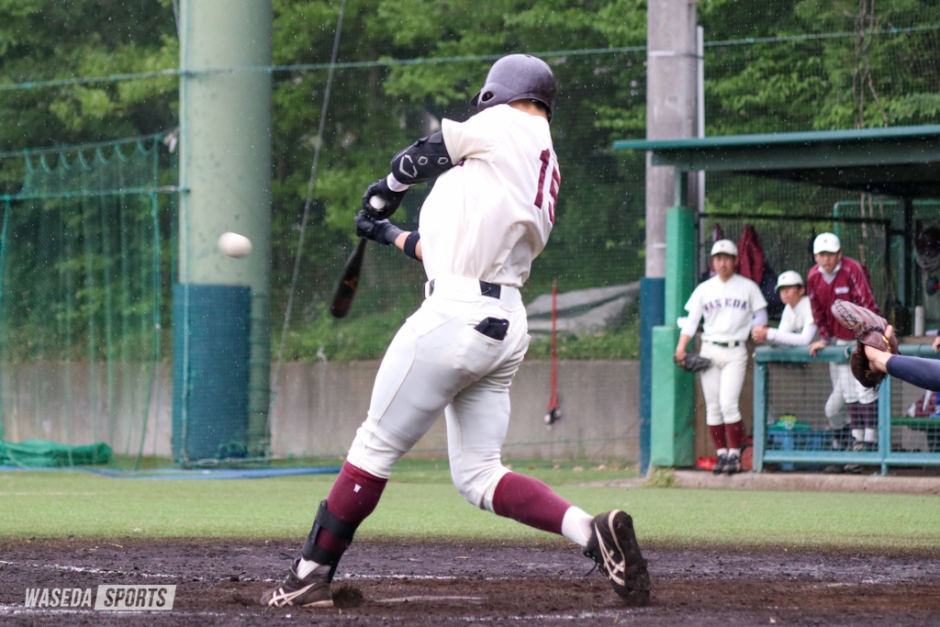 準硬式野球部 春季リーグ早慶戦で慶大に2連勝 鷲田が満塁