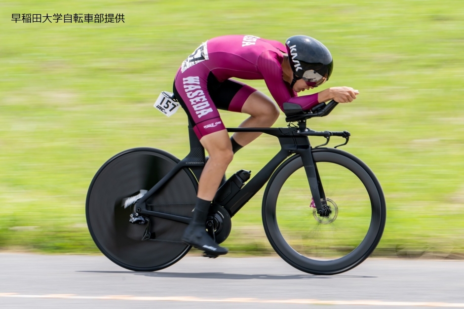 自転車部 チームタイムトライアル5位、個人では一年生神村が2位
