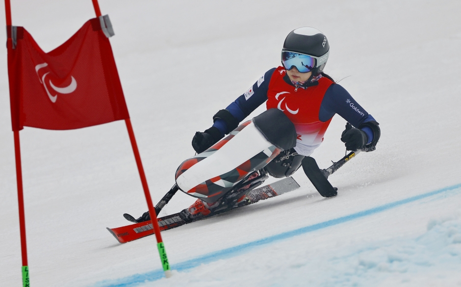 北京五輪のアルペンスキー女子大回転座位では2大会連続の金メダルを獲得