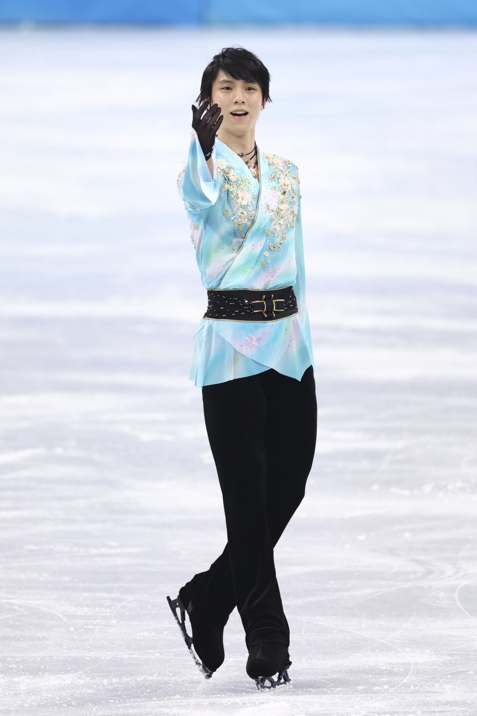 羽生選手にとってプロ転向前最後の公式戦となった北京オリンピック・フィギュア男子FS。スタンドに向けた