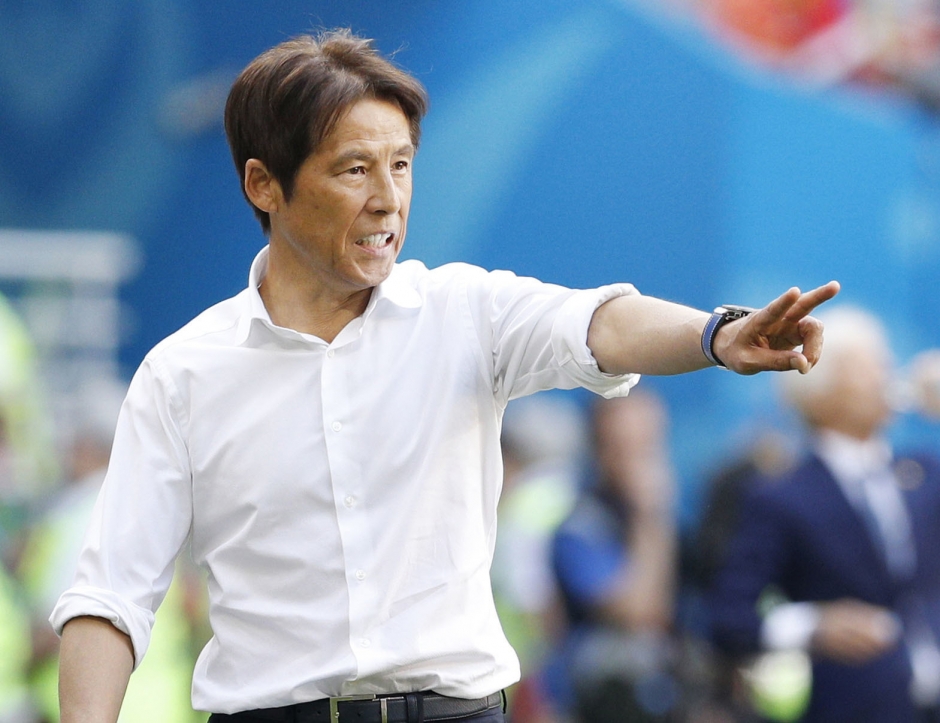 西野は2018年のロシアW杯で日本代表を2大会ぶり3回目のベスト16進出に導いた