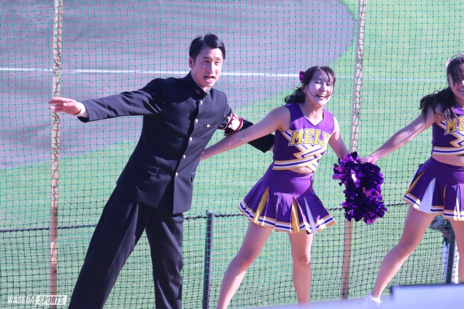 応援部 応援で一つに！ 明治、立教との共演を見せる – 早稲田