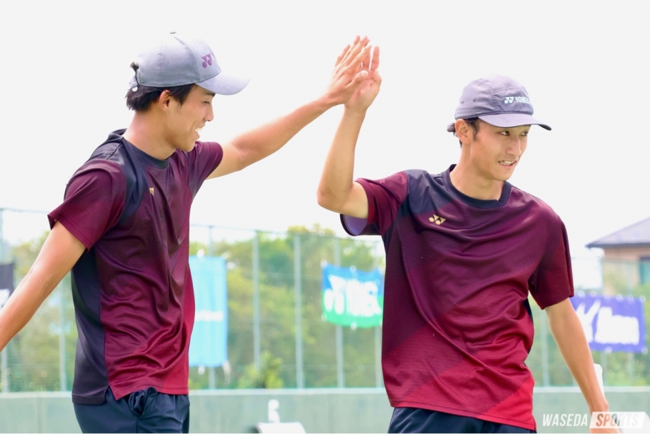軟式庭球部男子 東日本決勝は早大対決に！矢野・端山先輩組に軍配