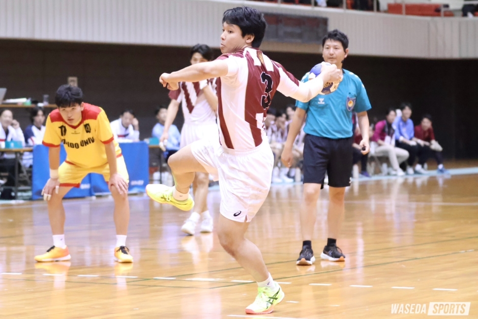 男子ハンドボール部 臨んだインカレは涙の初戦敗退 激闘を戦い抜く