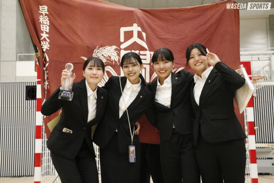 ハンド部女子 やっぱりこのチームが大好き（木村主将）／4年生引退