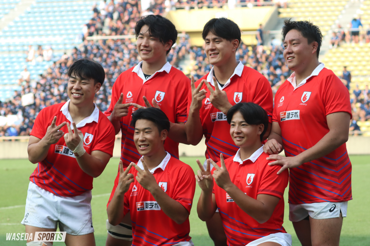 ラグビー部男子 早大からは6名が選出 対抗戦選抜が1点差でリーグ戦