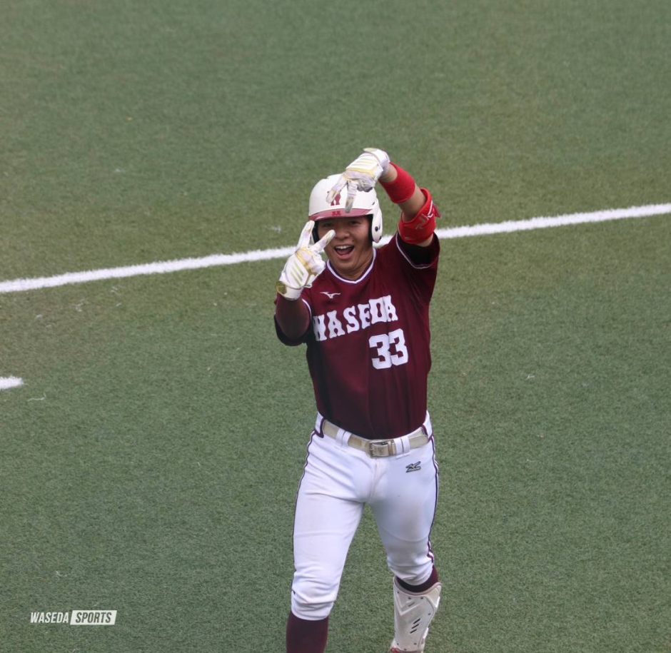 ソフト部男子 見事な集中打でリーグ戦初勝利/秋季リーグ3回戦