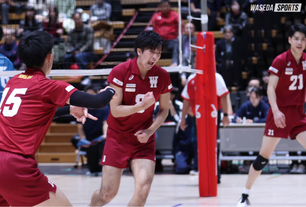 バレーボール部男子 近大を下し3ー0の快勝！全員バレーで決勝進出を