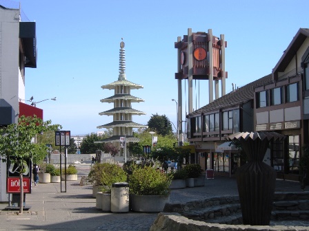 A scenery of Japantown at San Francisco