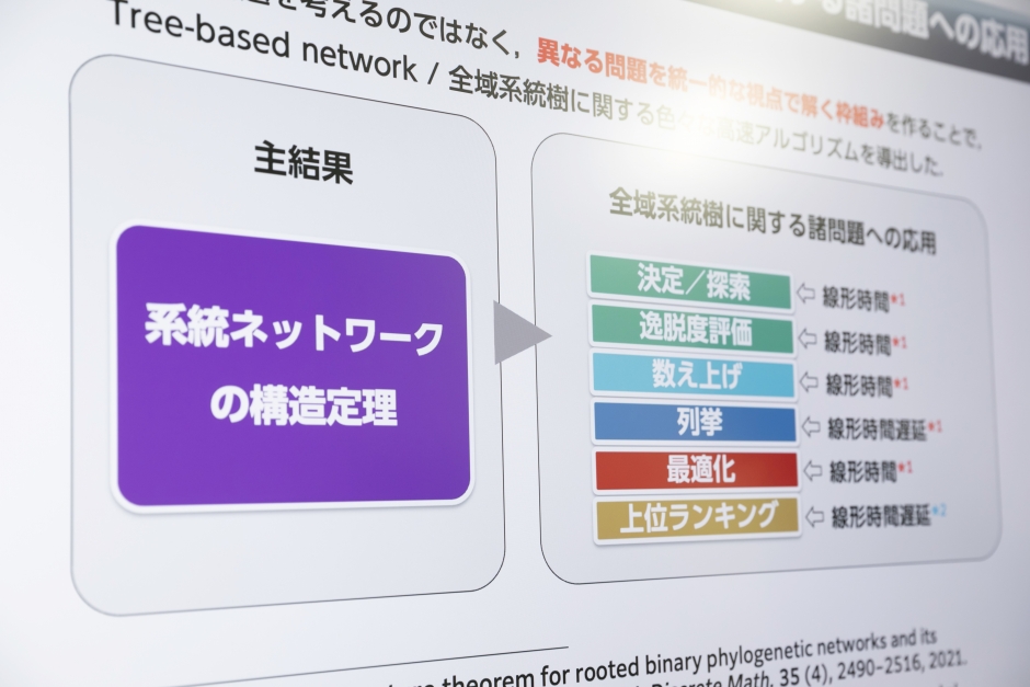 離散数学や系統学の基本理論を多くの人に伝える資料。早水准教授は教育やアウトリーチ活動にも注力している