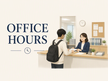 奨学課事務取扱時間について Office hours