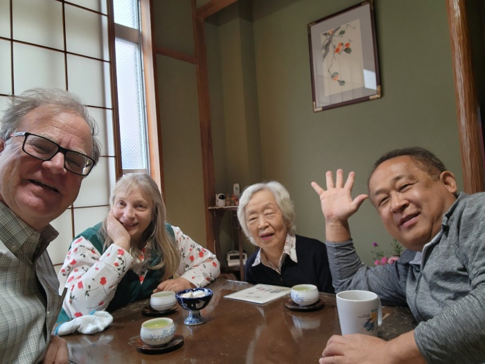 Mrs. Fumiko Tanaka and son Shinya with Jim and Cheryl Mockford - 2025