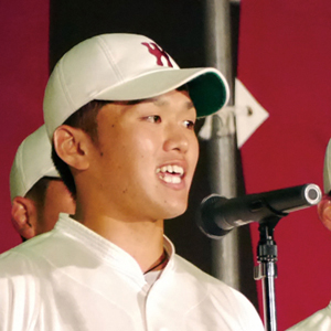 野球部主将 スポーツ科学部4年 河原 右京