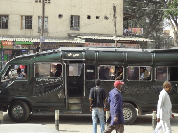 A bus in the Eastleigh suburb