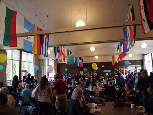 An International Fair is held annually at the university. Foreign students serve famous dishes from their native country.