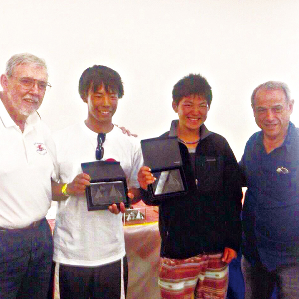 The Waseda University Sailing Club came in at number two just one point behind the top-ranked Brazilian team.