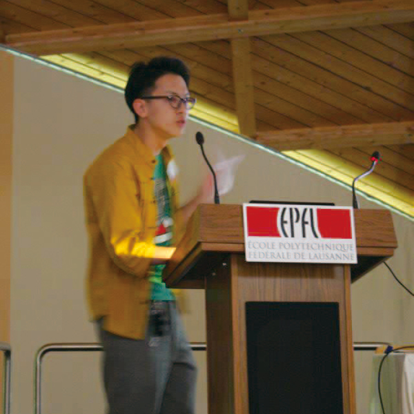 At an international conference, Symposium on Computer Animation 2012, held in Switzerland