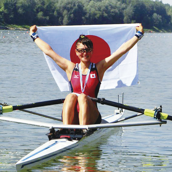 Ayami Oishi, after achieving her goal of winning a medal at the World Rowing Under 23 Championships that took place in Linz, Austria in July 2013.