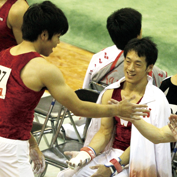 The men’s team banded together as one, placing 4th and scoring a new all-time high record for Waseda University with a combined score of 429.250.