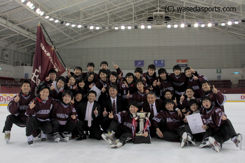 秋季リーグ戦、見事3年ぶりの優勝！ 　(C)早稲田スポーツ新聞会