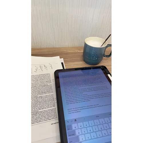 キャリアチケットカフェで英語の課題