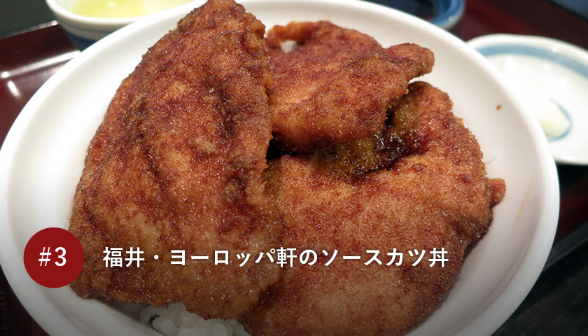 福井・ヨーロッパ軒のソースカツ丼